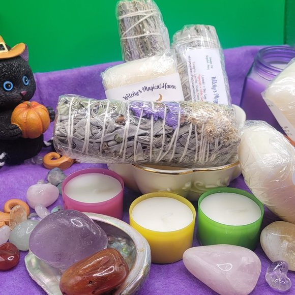 Bath Soaps, Sage and Tea Candles Set - Picture 3 of 4